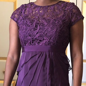 Adrianna Papell Dark Purple Formal Dress